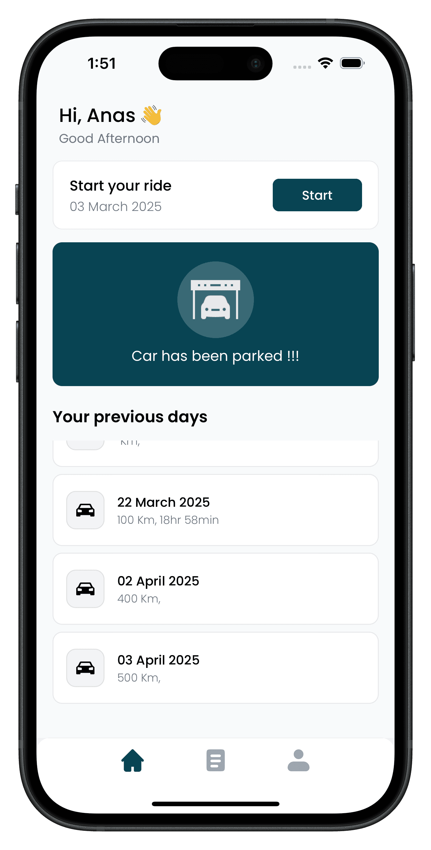Cabi App Home Screen